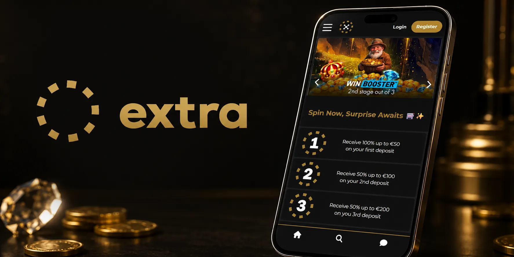 Capture d'écran de l'app Extra Casino